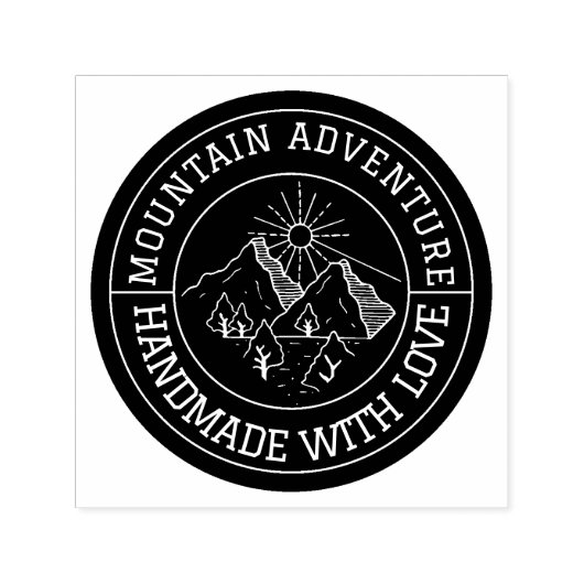 Mountain Adventure | Handmade with Love Custom Permastempel (Design)