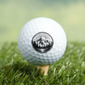 Mountain Adventure Logo | Camping Abzeichen | Outd Golfball (Insitu T-Shirt)