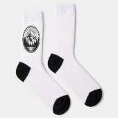Mountain Adventure Logo | Camping Abzeichen | Outd Socken (Rechts)