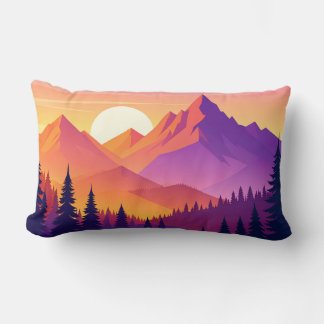 Mountain Adventure Pillow - Hiking Outdoor Nature  Lendenkissen