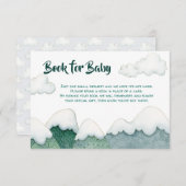 Mountain Adventures Buchen für Babykarte Begleitkarte (Vorne/Hinten)