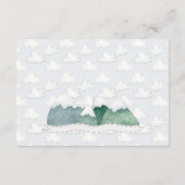 Mountain Adventures Buchen für Babykarte Begleitkarte (Rückseite)