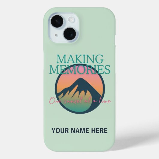 Mountain Adventures Making Memories iPhone 15 Hüll Case-Mate iPhone Hülle (Rückseite)