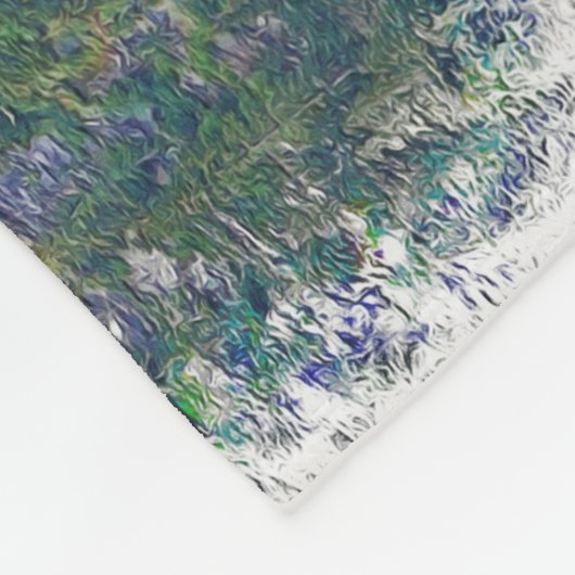 Mountain Air BMXer - BMX Rider Fleece Blanket (Ecke)