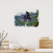 Mountain Air BMXer - BMX Rider Poster (Küche)