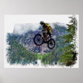 Mountain Air BMXer - BMX Rider Poster (Vorne)