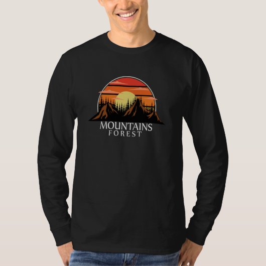 Mountain and Forest Scene 137 T-Shirt (Vorderseite)