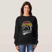 Mountain and Forest Scene Silhouette 29 Sweatshirt (Vorne ganz)