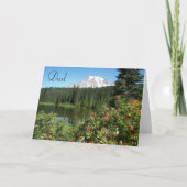 Mountain and Lake Scene Foto Vatertag Card Karte (Vorderseite)