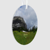 Mountain and Meadow Glacier National Park Foto Ornament (Vorderseite)