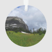 Mountain and Meadow Glacier National Park Foto Ornament (Rückseite)