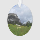 Mountain and Meadow Glacier National Park Foto Ornament (Vorderseite)