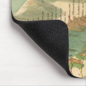 Mountain and Rivers Map Mousepad (Ecke)