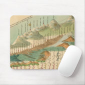 Mountain and Rivers Map Mousepad (Mit Mouse)