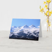 Mountain Ararat Grußkarte Karte (Gelbe Blume)