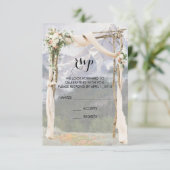 Mountain Arbor Park Außerhalb Hochzeitsradarkarte Einladung (Stehend Vorderseite)