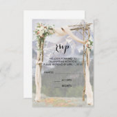 Mountain Arbor Park Außerhalb Hochzeitsradarkarte Einladung (Vorne/Hinten)