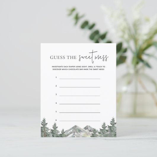 Mountain Baby Dusche schätzt das süße Schlamassspi (Stehend Vorderseite)