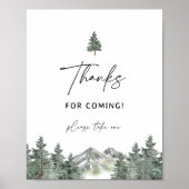 Mountain Baby Dusche Vielen Dank für Ihr Kommen Poster (Vorne)