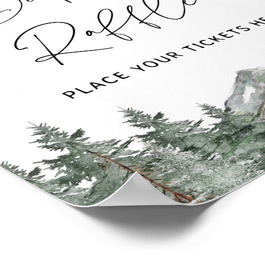 Mountain Baby Duwer Windschutzscheibe Ticketsignat Poster (Ecke)