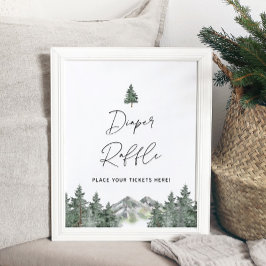 Mountain Baby Duwer Windschutzscheibe Ticketsignat Poster