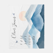 Mountain Baby Meilenstein Blanket, Monatskalender Fleecedecke (Vorderseite)