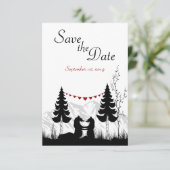 Mountain Bars Save the Date Hochzeitsankündigung (Stehend Vorderseite)