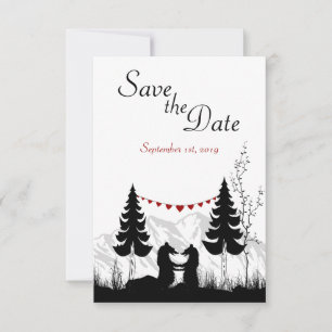 Mountain Bars Save the Date Hochzeitsankündigung