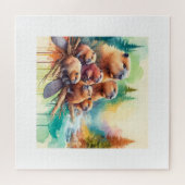 Mountain Beavers 010624AREF122 - Watercolor Puzzle (Horizontal)