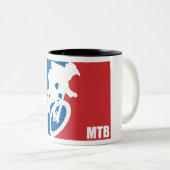 Mountain Bike All-Star Zweifarbige Tasse (VorderseiteRechts)