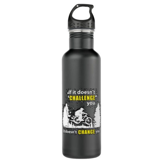 Mountain Bike Bike MTB Radfahren Geschenk Idee Edelstahlflasche (Vorderseite)