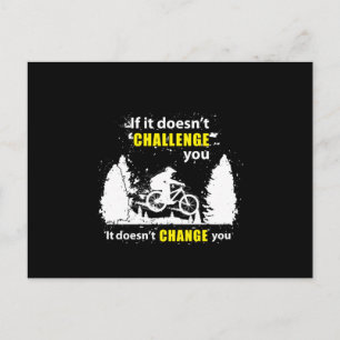 Mountain Bike Bike MTB Radfahren Geschenk Idee Postkarte