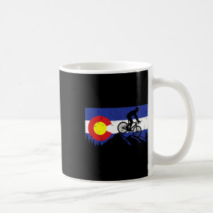 Mountain Bike Colorados Vintage-Fahrradflagge - Mt Kaffeetasse