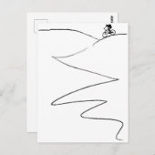 Mountain Bike Cycling Lover Cyclist Post Card Postkarte (Vorne/Hinten)