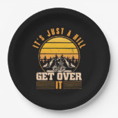 Mountain Bike Es ist nur ein Hügel Pappteller (Vorderseite)