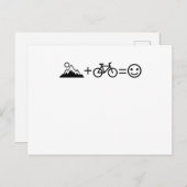 MOUNTAIN BIKE FUNNY Mountainbiker Freestyle Biker Postkarte (Vorne/Hinten)