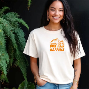 Mountain Bike Girl Ironie gelb Tri-Blend Shirt