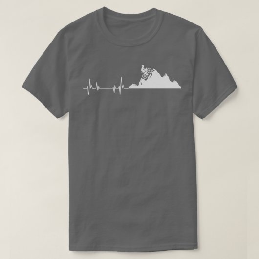 Mountain Bike Heartbeat T-Shirt (Design vorne)