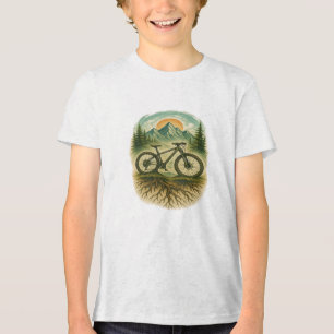 Mountain Bike Kunst, Dichtung und Musik Tri-Blend Shirt