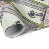 Mountain bike Llandegla mtb bmx Geschenkpapier (Rolleneckpunkt)