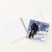Mountain Bike Personalisierte Spirale Notebook Notizblock (Innenseite)