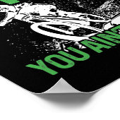 Mountain Bike Rad, wenn Dirt Aint Flyin Sie Poster (Ecke)