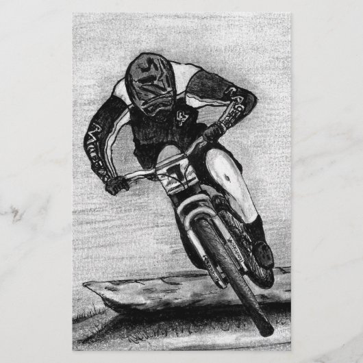 Mountain Bike Ride Briefpapier (Vorderseite)