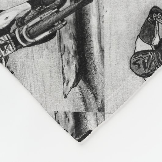 Mountain Bike Ride Fleecedecke (Ecke)