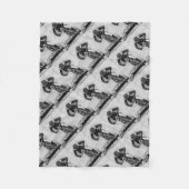 Mountain Bike Ride Fleecedecke (Vorderseite)