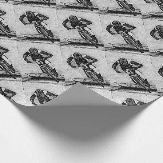 Mountain Bike Ride Geschenkpapier (Ecke)