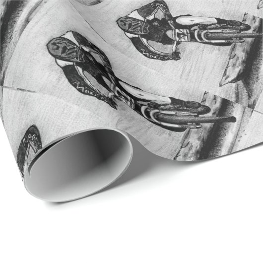 Mountain Bike Ride Geschenkpapier (Rolleneckpunkt)