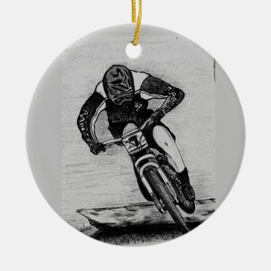 Mountain Bike Ride Keramik Ornament (Vorne)