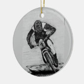 Mountain Bike Ride Keramik Ornament (Links)