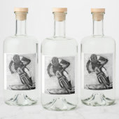 Mountain Bike Ride MTB Llandegla Cup Alkoholflaschenetikett (Flaschen)